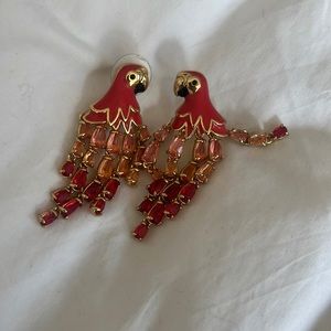 Kate Spade Parrot earrings- rare